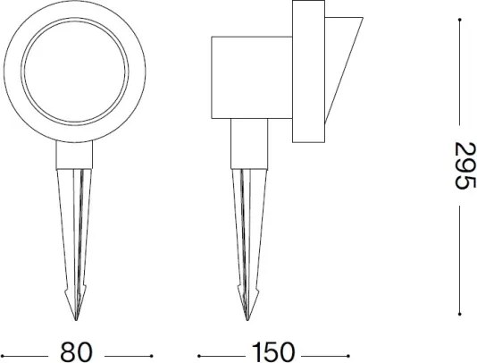 Ideal Lux TERRA - lampă de exterior 1xGU10/28W/230V IP65, maro