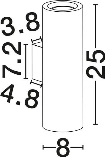 Aplica de perete din marmura alba Olvio