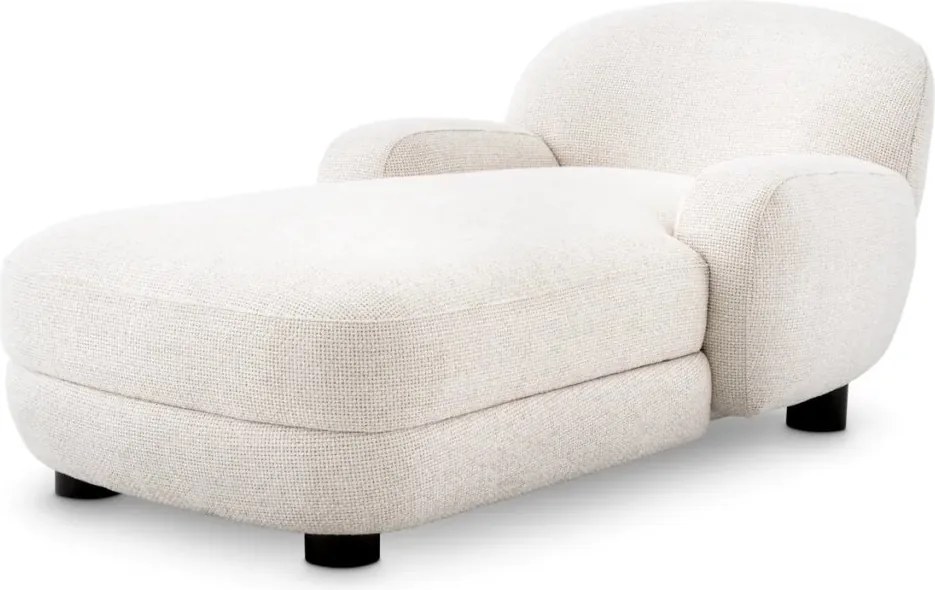 Pat de zi tip sezlong design LUX Udine, Lyssa off-white