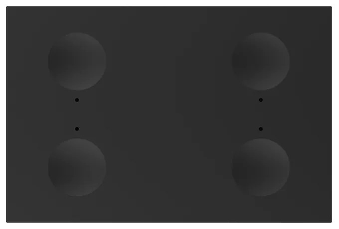 Modul intrerupator cvadruplu cap scara / cap cruce wireless cu touch Livolo standard Italian, Serie noua