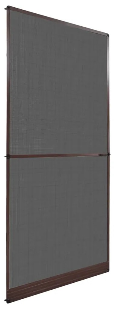 vidaXL Plasă insecte cu balamale pentru uși, maro, 100 x 215 cm