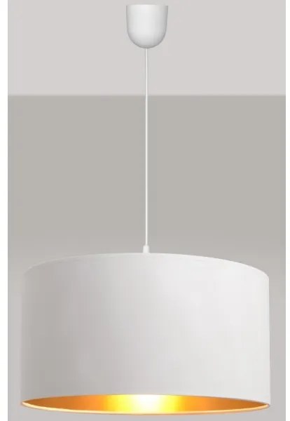 Lustră pe cablu ALBA 1xE27/15W/230V d. 40 cm alb/auriu