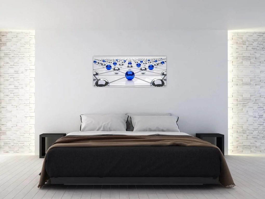 Tablou cu caii legați (120x50 cm)