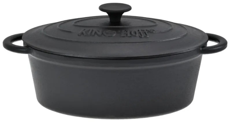 Vas de copt din fonta tip roaster Klausberg KH 2255, 4.5 l, Inductie, Negru