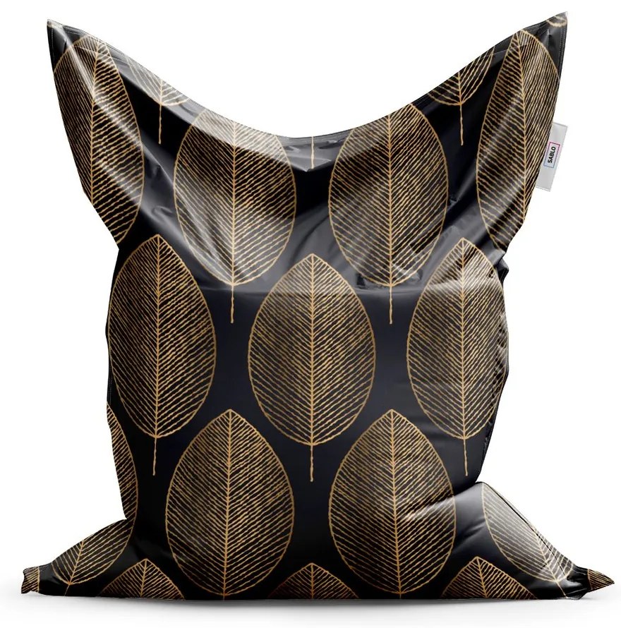 Sac de șezut Classic frunze aurii - pentru copii, negru / auriu