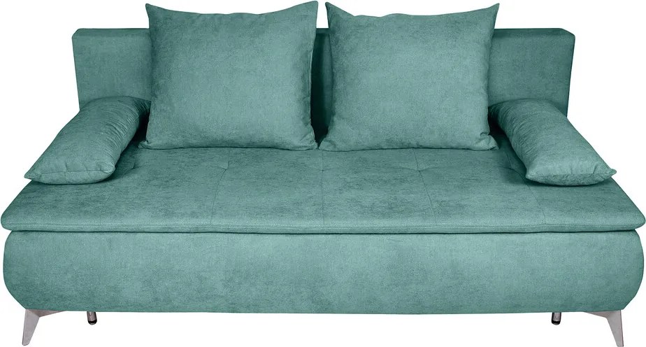 Canapea extensibila Sofie, cu lada pentru depozitare, 3 locuri, 203x92x86 cm, Mint