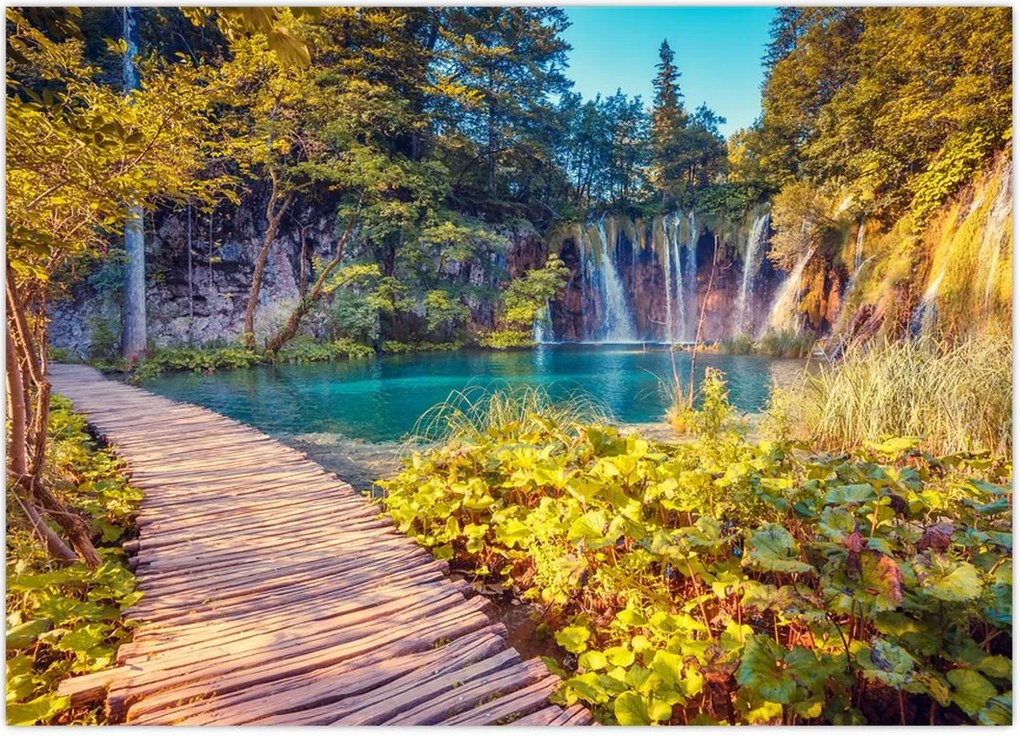 Tablou - Lacurile Plitvice, Croația (70x50 cm)