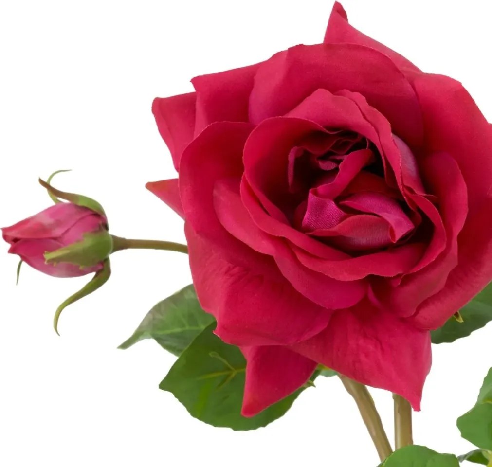 Buchet artificial LUX din 72 de trandafiri roz si rosii, Roses