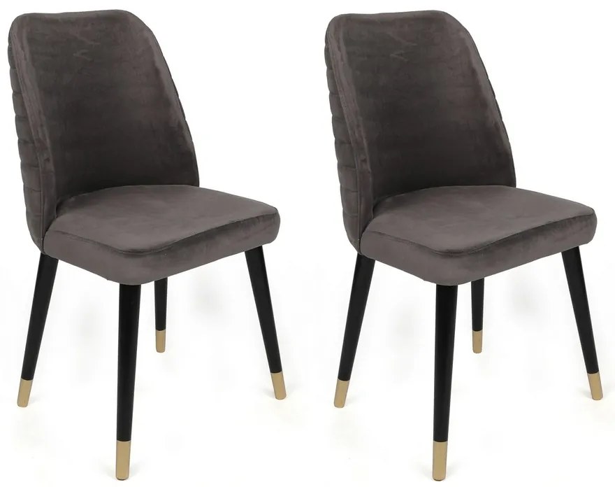 Set de scaune de sufragerie Hugo Anthracite, 4buc.