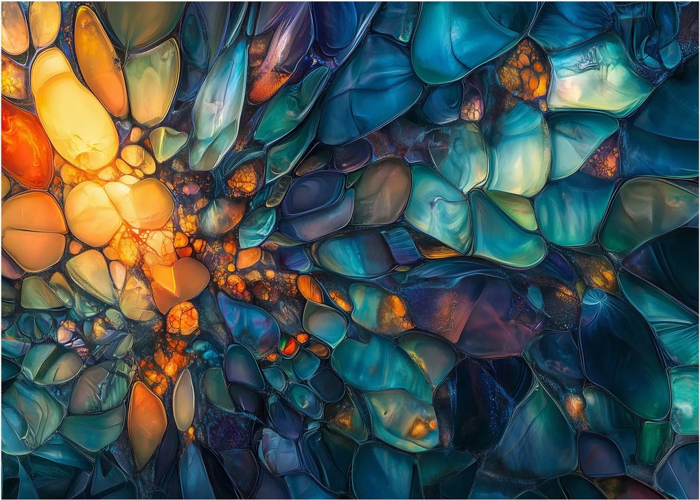 Tablou pe sticlă - Mozaic de sticlă (70x50 cm)