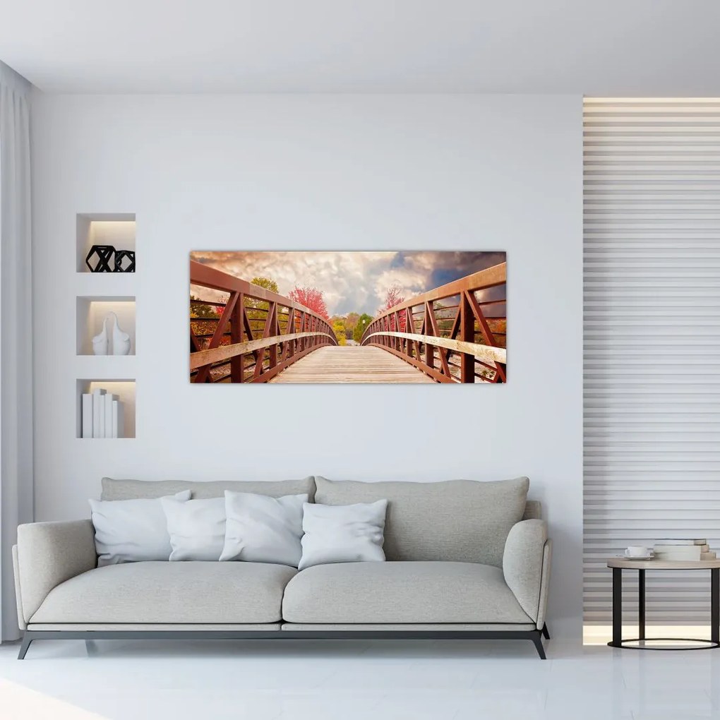 Tablou - pod din lemn (120x50 cm)