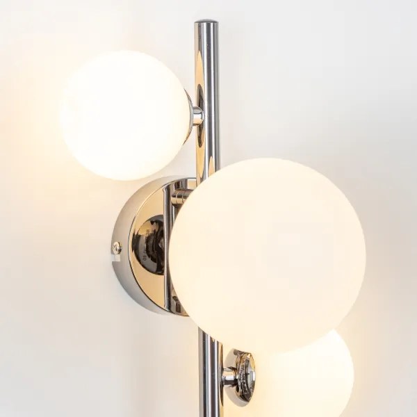 Brilagi - Aplică LED de perete MILLA, 3xG9/3W/230V, crom-negru/alb