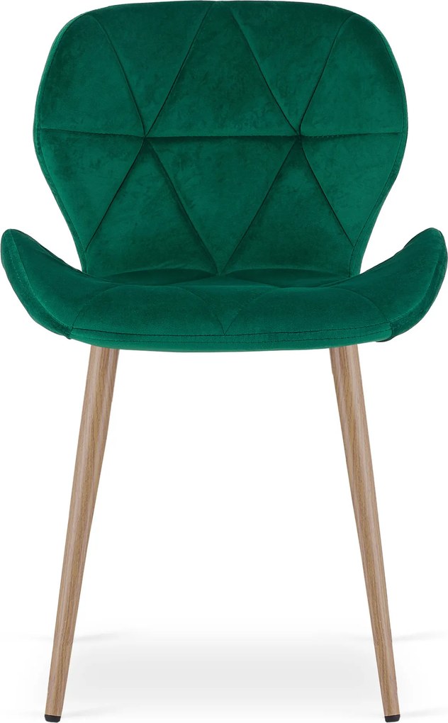 Scaun de dining MANGO VELVET, verde