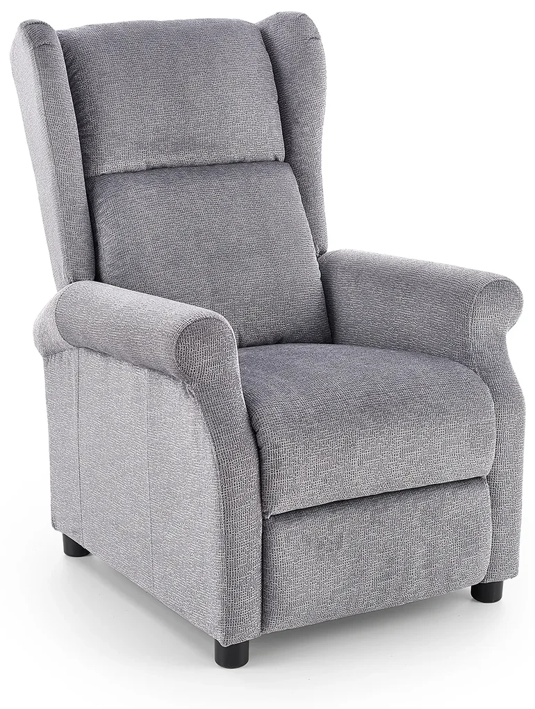 Fotoliu recliner tapitat Agustin Gri