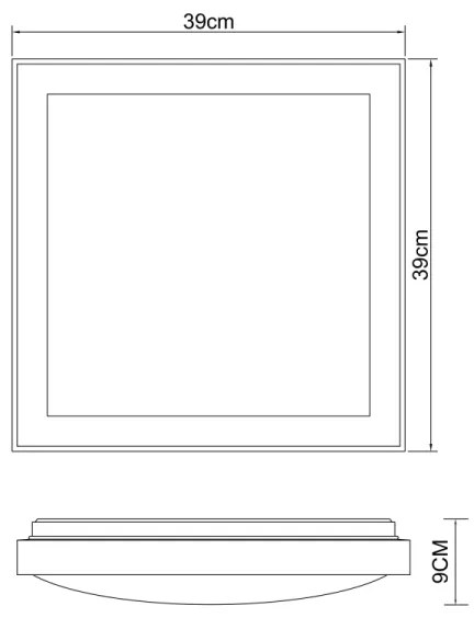 Plafonieră LED BRUNO LED/24W/230V 3000/4500/6000K Globo 41764-24Q
