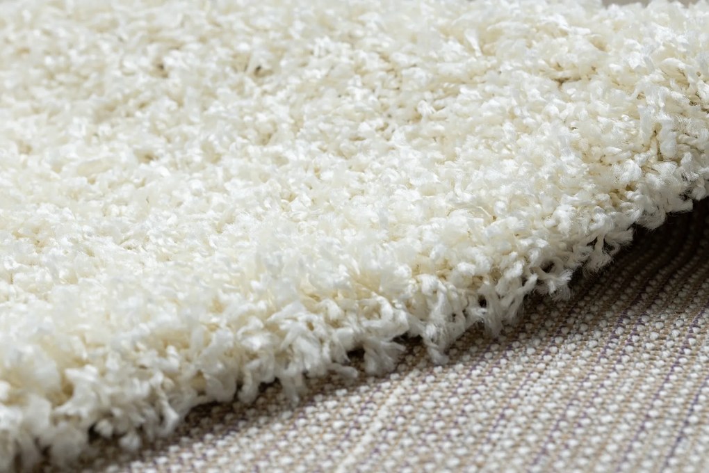 Covor, Traversa SOFFI shaggy 5cm cremă - pentru bucătărie, hol și coridor