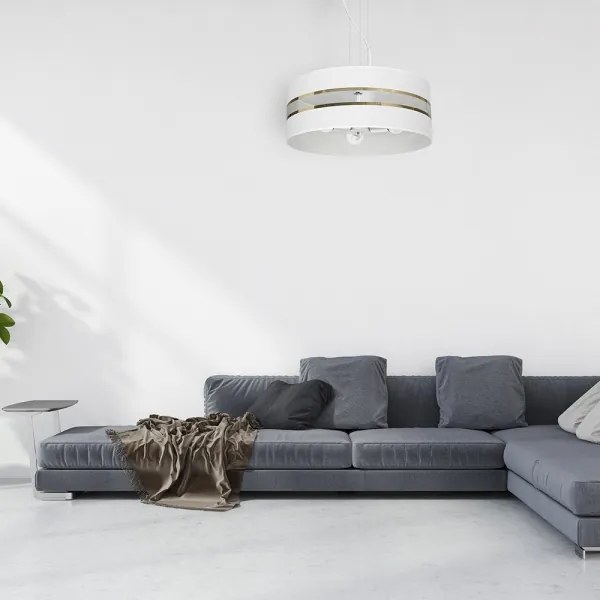 Lustră pe cablu ULTIMO 3xE27/60W/230V alb