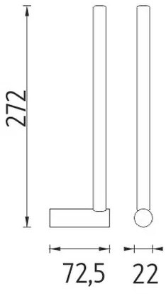 Suport de hârtie igienică NIMCO BR 11055S-26 BORMO crom lucios