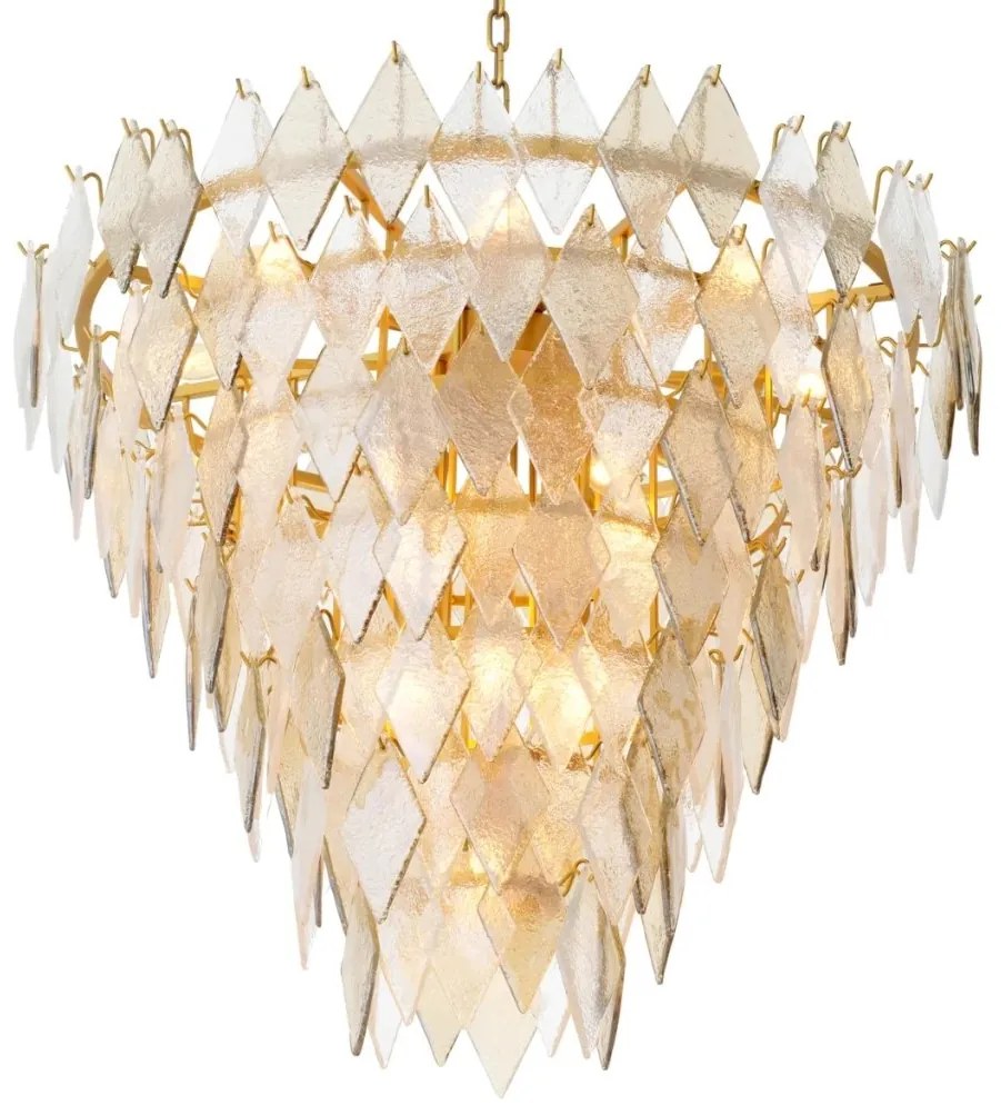 Candelabru LUX, Sticla Realizata Manual, Rhombus L