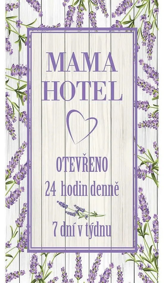 Bohemia Gifts Tablou decorativ Mama hotel, 20 x 40cm
