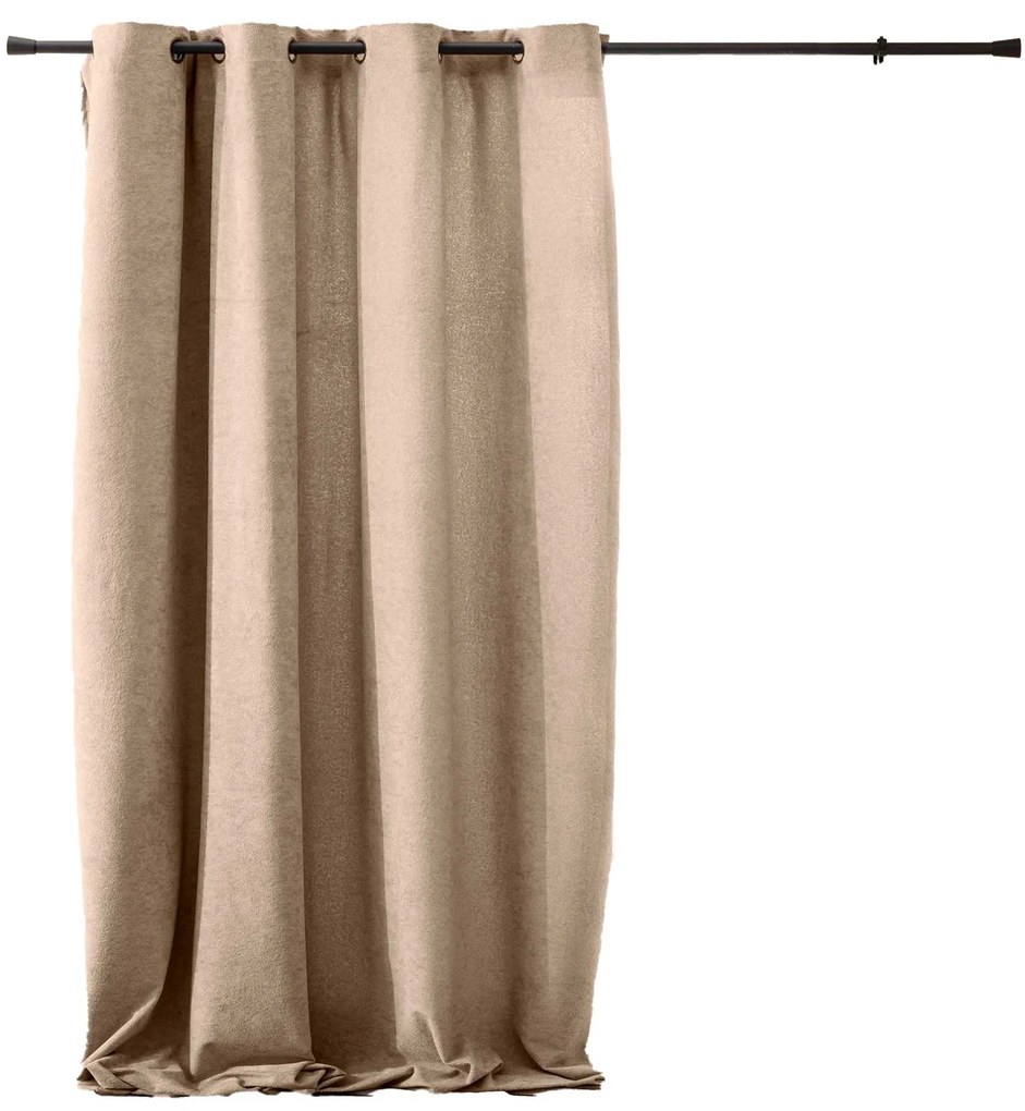 Cortină cu inele 140 x 260 cm WINONA, bej