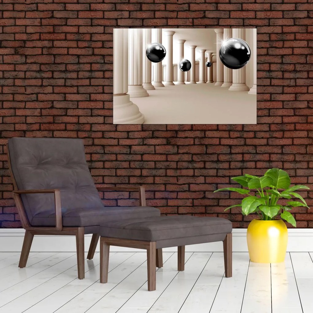 Tablou - Minge între stâlpi (90x60 cm)