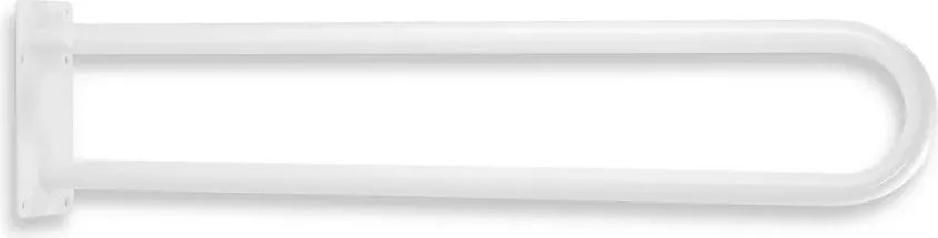 Maner de sustinere dublu Ferro Metalia Help 83 cm alb rabatabil pentru persoane cu dizabilitati