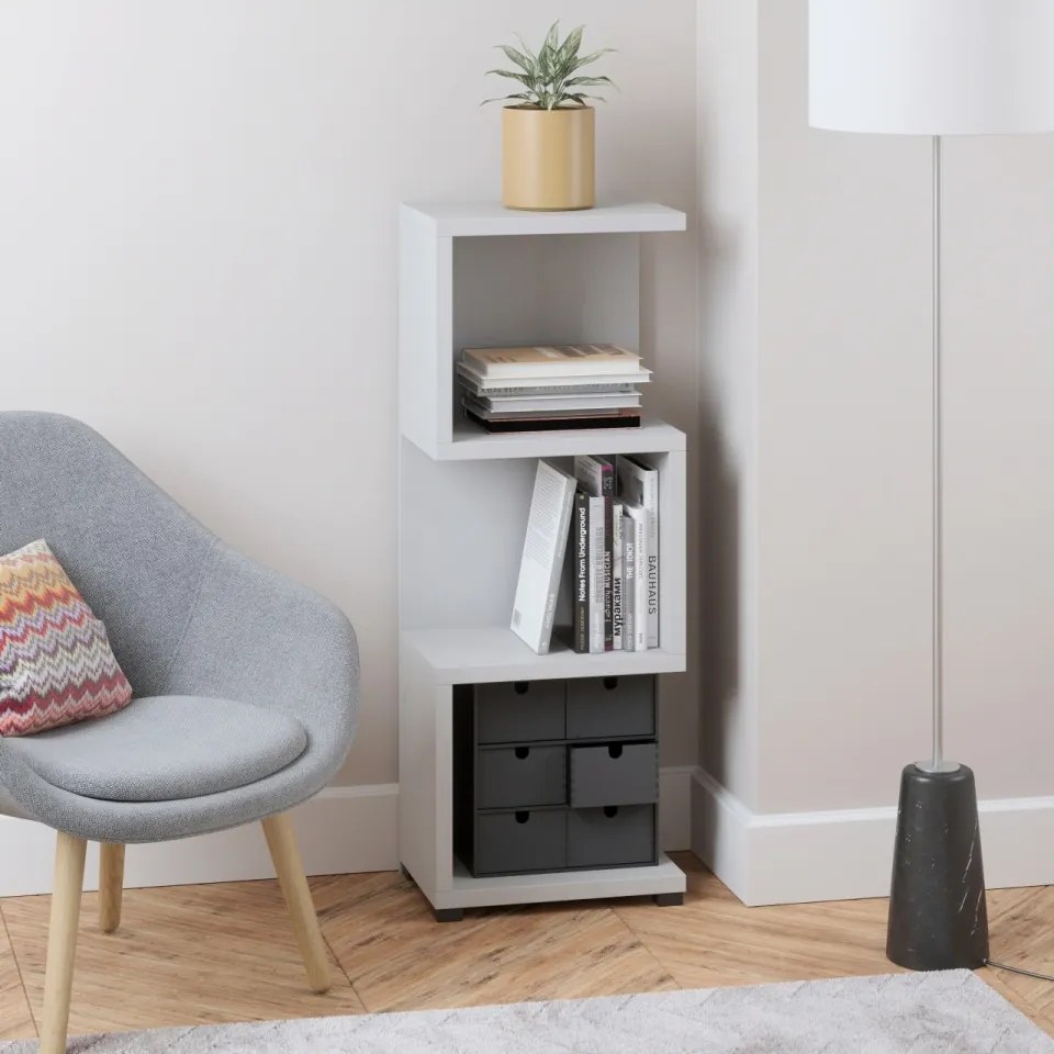 Biblioteca 41.6x112.5x29.7 cm, Mori, ADRK Furniture (Culoare: Natural / Natural)