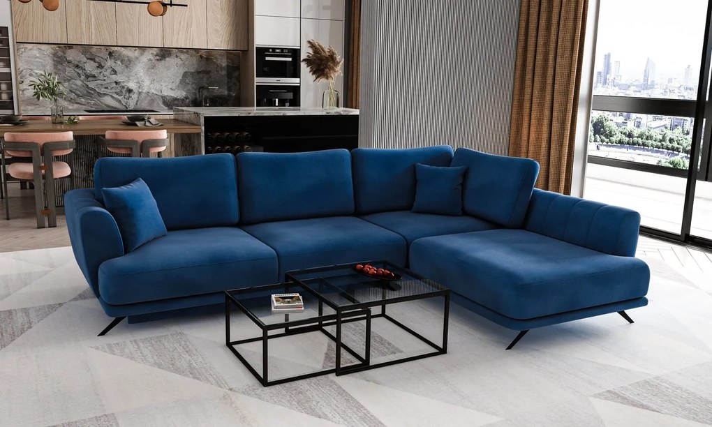 Colțar lemn masiv Extensibil Leona Depozitare 280x178cm Personalizabil - Loco 40, Dreapta