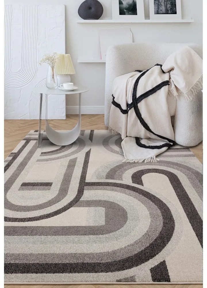 Covor grej 200x290 cm Nova Retro Grey – Asiatic Carpets