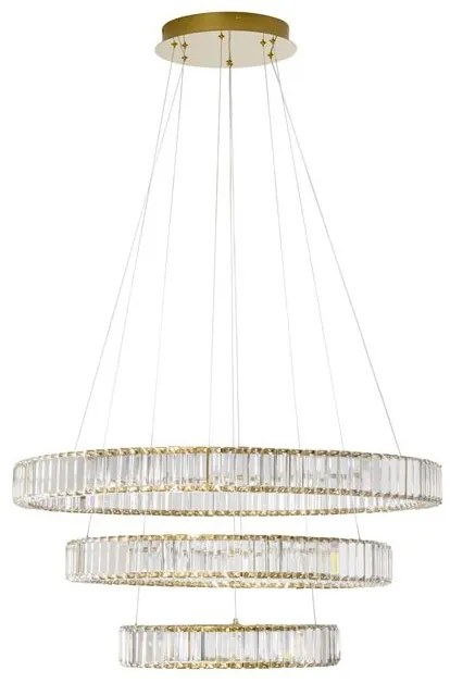 Lustra LED suspendata cristal design elegant AURELIA 92W