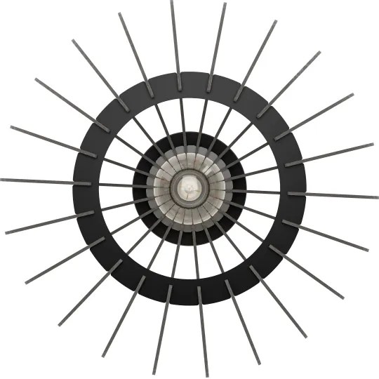 Plafonieră Eglo 900999 COSSANO 1xE27/40W/230V d. 38 cm negru