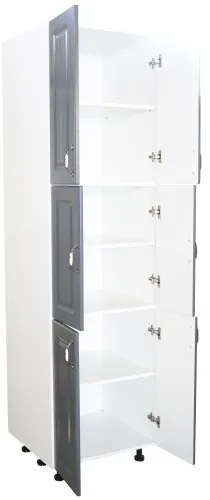 Soldat 60 cu 6 usi Zebra MDF gri dungi