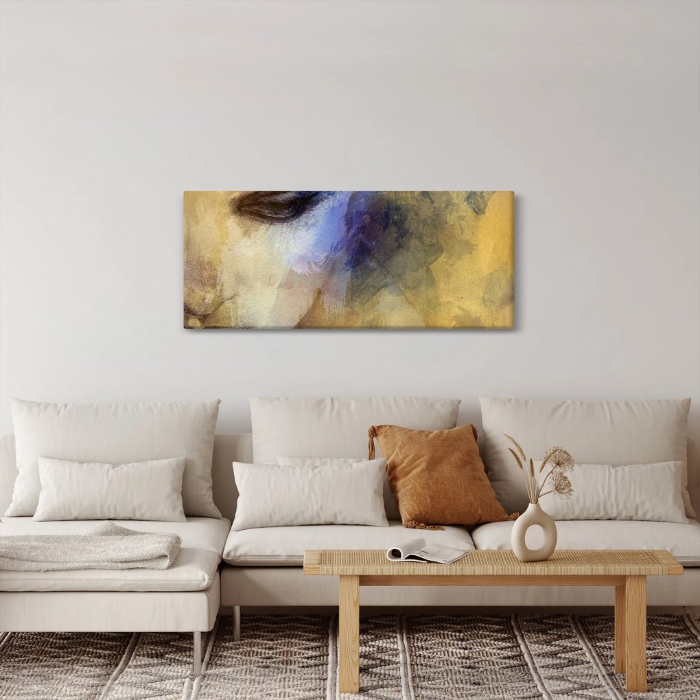 Tablou - Portretul femeii, desen (120x50 cm)