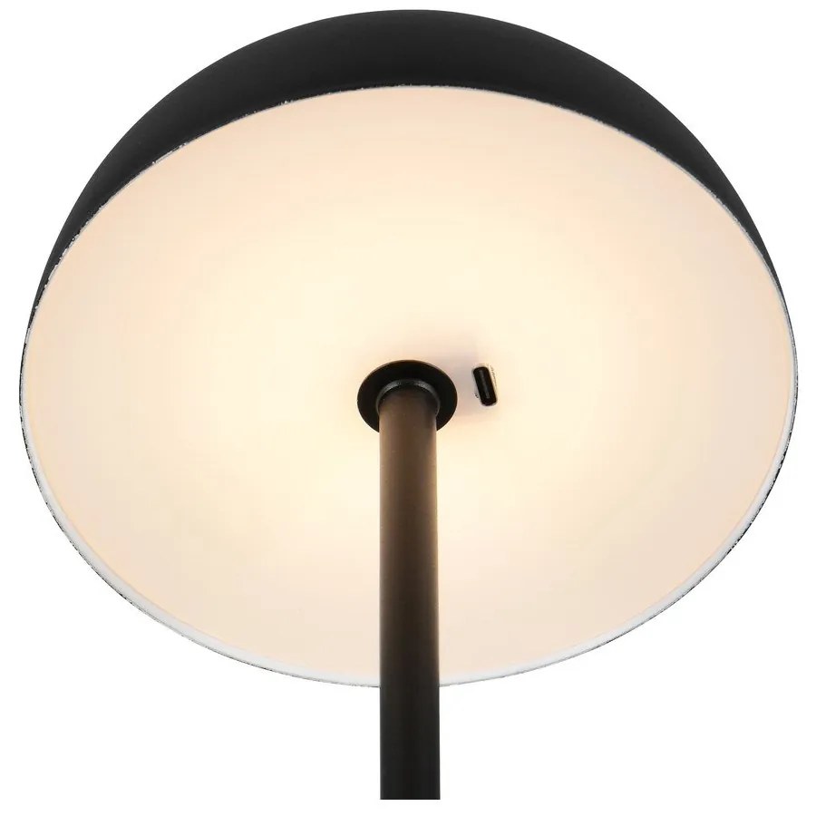 Veioză negru-mat LED cu abajur din metal (înălțime 21 cm) Munoz – Reality