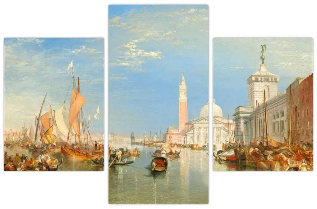 Tablou - Joseph Mallord William Turner, Venice the Dogana and San Giorgio Maggiore, reproducere (90x60 cm)