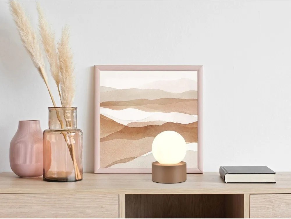 Veioză albă-maro (înălțime 17 cm) Countess – Trio