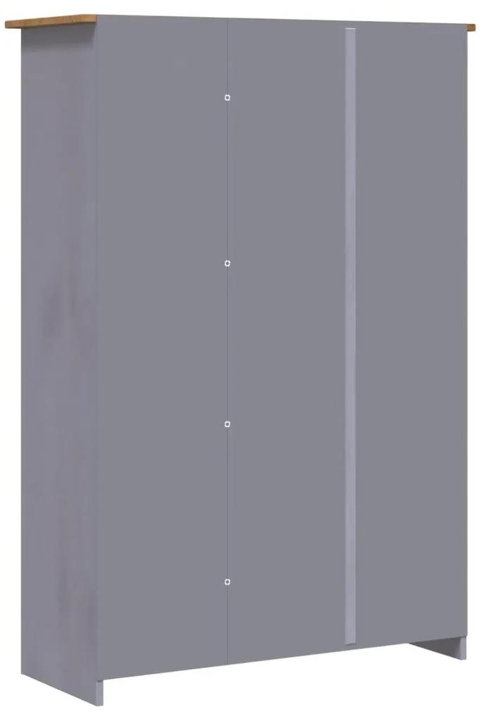 Sifonier cu 3 usi, gri, 118 x 50 x 171,5 cm, pin gama Panama Gri, 118 x 50 x 171.5 cm, 1