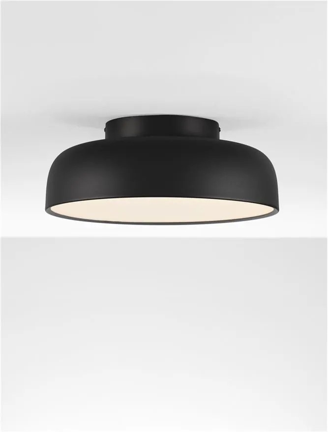 Plafoniera LED stil modern 3000K NOELIA negru 40cm
