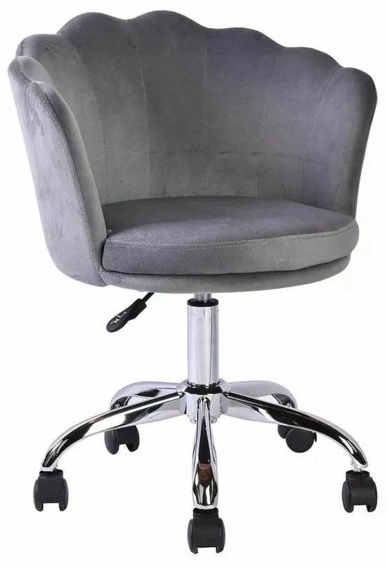 Scaun de birou Rose velvet gri Blu14