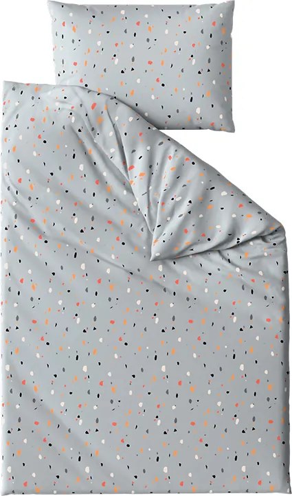 Lenjerie de pat din crepon pentru patut Renforce PINTURA gri Dimensiune lenjerie de pat: 45 x 65 cm | 90 x 140 cm