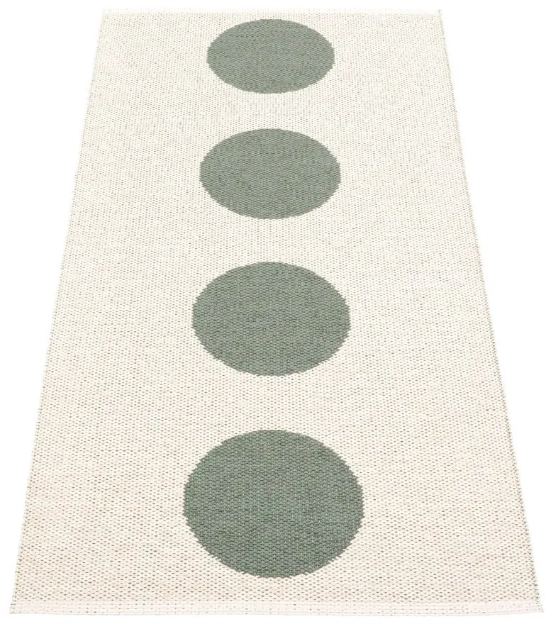 Covor tip traversă pentru interior și exterior verde 70x150 cm Vera Army – Pappelina