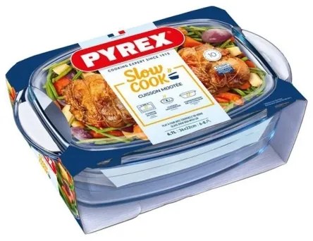 Tavă de copt cu capac PYREX, 6,7 l