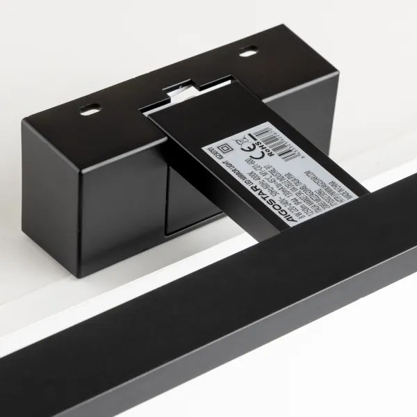 Aigostar - Lumină LED pentru oglindă de baie, 8W, 230V, 4000K, 40 cm, IP44, negru