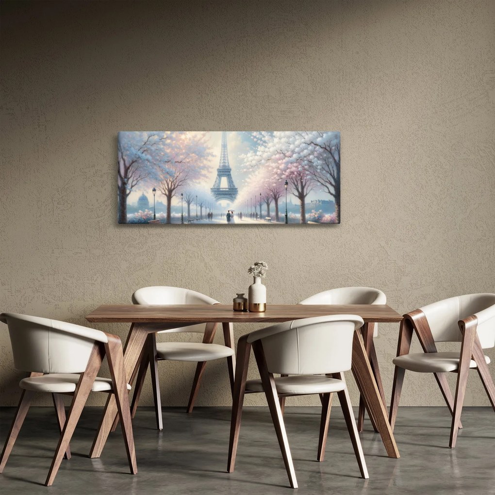 Tablou - Pictură din Paris (120x50 cm)