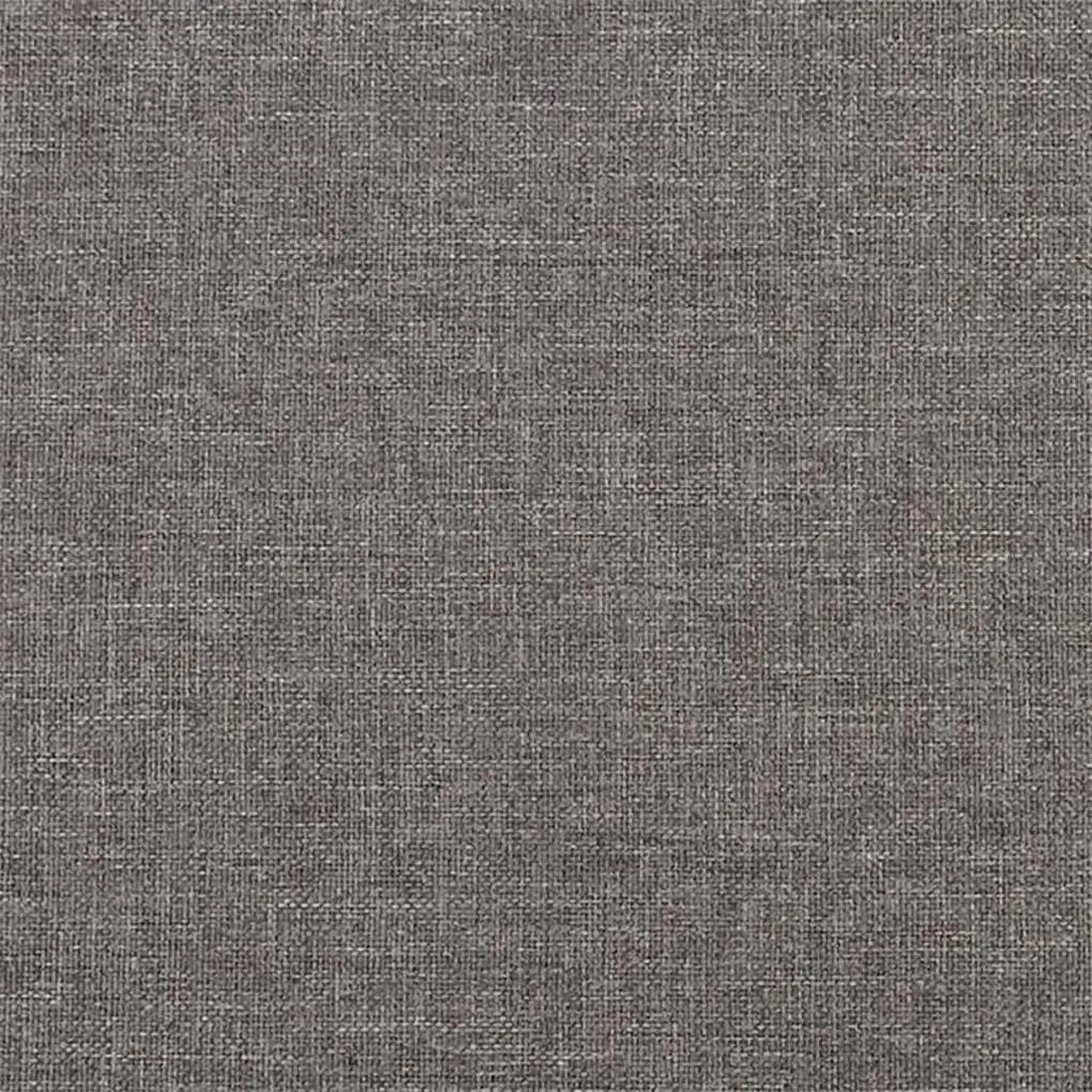Fotoliu canapea cu taburet, gri inchis, 60 cm, textil