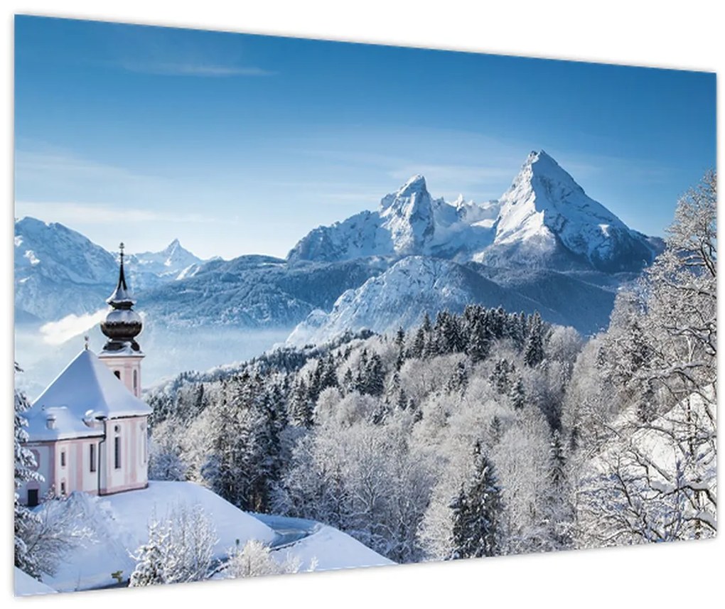 Tablou - O privire asupra peisajului de iarnă (90x60 cm)