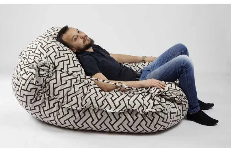 Fotoliu tip Perna Magic Pillow XXL, Material Textil - Zappity Brown