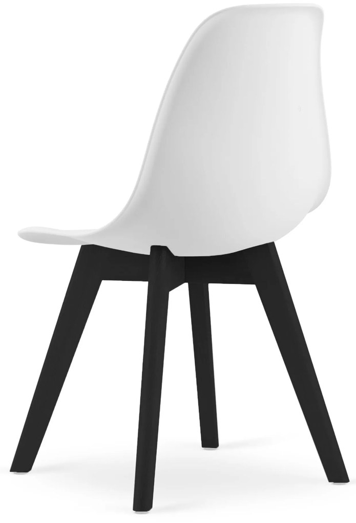 Scaun KITO alb cu picioare negre