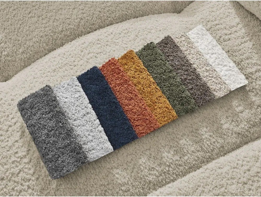 Colțar bej extensibil/cu spațiu de depozitare cu tapițerie din țesătură bouclé (cu colț pe partea stângă/cu șezlong) Roxelane – Bobochic Paris